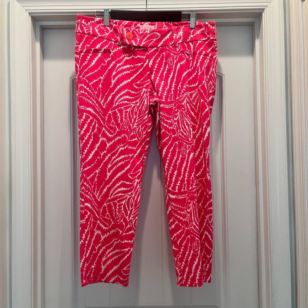 Lilly Pulitzer Pink and White Capris